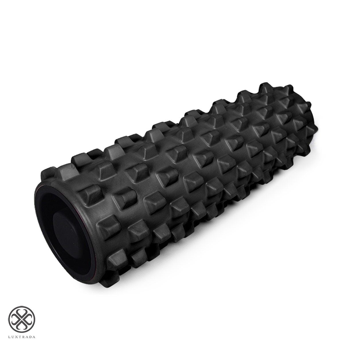 321 Strong Foam Roller Med Density Deep Tissue Massager Black Multi Swirl 