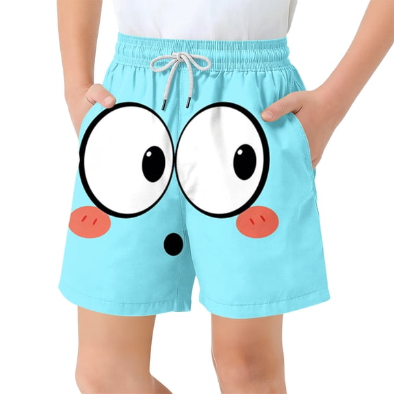Piuwrlz Swimming Trunks Boys Swim Shorts Blue Size 14-15Years