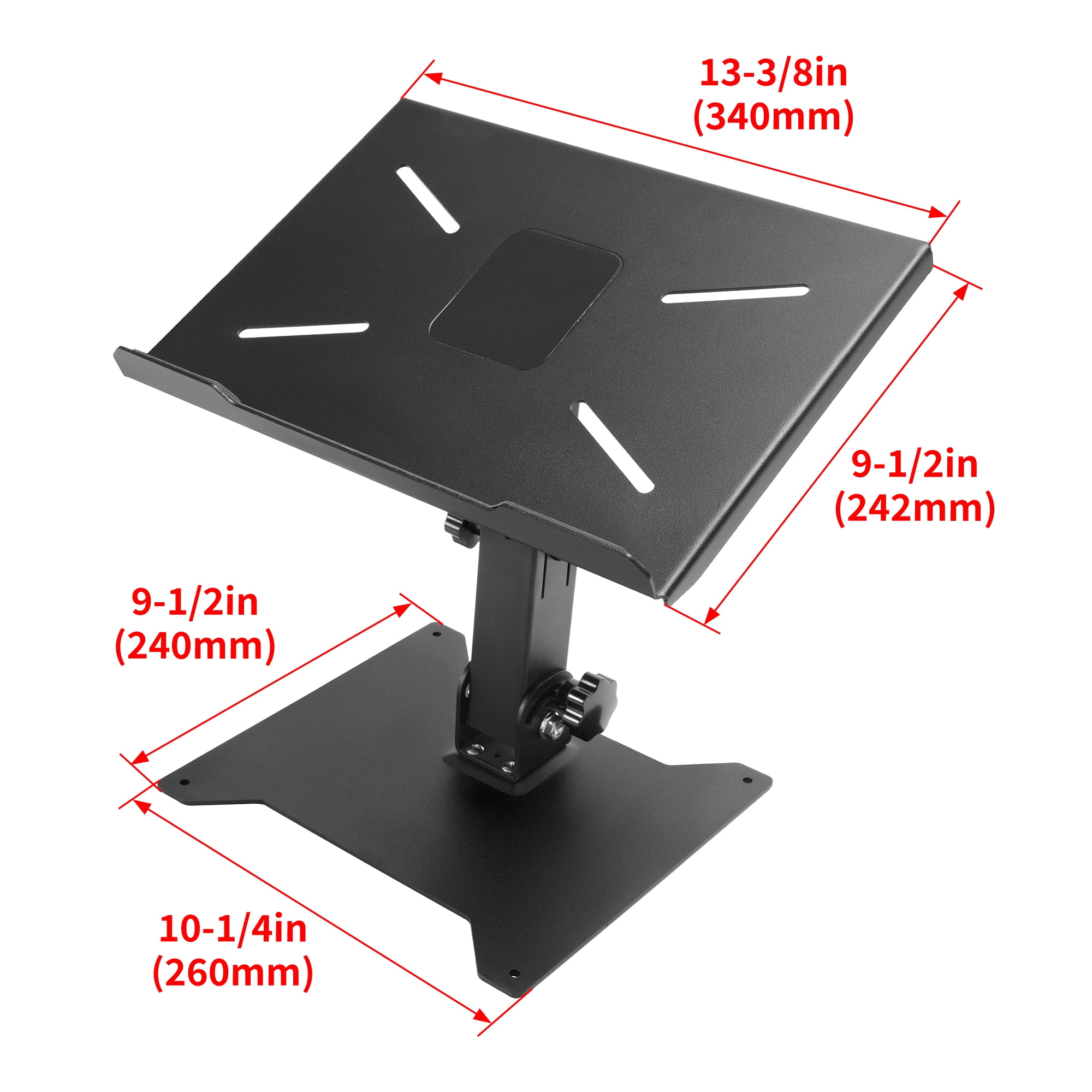 KOJEM Adjustable Musical DJ Stand Rack for DJ Booth for Music Studio Booth Pro Audio Recording Cabinet,Stage Equipment DJ Gear Table