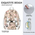 thumbnail image 5 of German Shepherd Dog and Flower Backpack for School,Cute School Bag,Schoolbag with Adjustable Shoulder Straps & Padded Back,15"x11.42"x5.5", 5 of 6