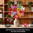 thumbnail image 6 of PLAXSOON Flower Bouquet Building Set, 1488-Piece Botanical Collection, 18 Flower Models, 6 of 8