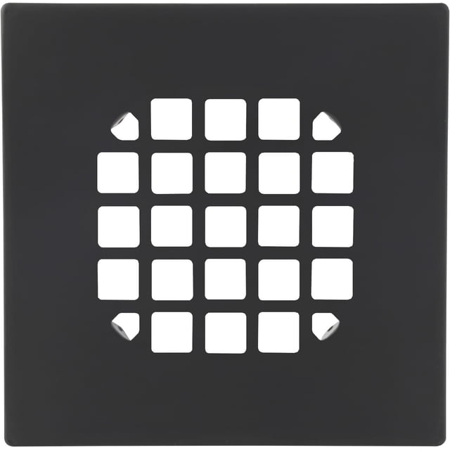 Rejilla de desagüe LXLOTUS de 11 cm en acero inoxidable negro mate
