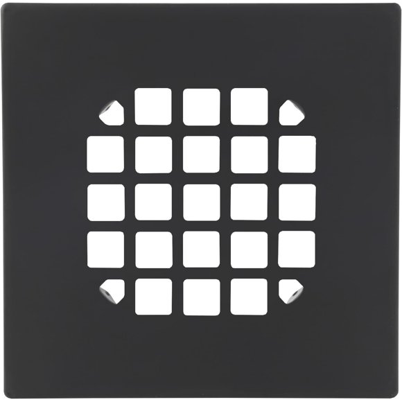 Rejilla de desagüe LXLOTUS de 11 cm en acero inoxidable negro mate