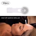 thumbnail image 4 of 50 Uds Microblading tatuaje aguja rodillo ceja difuminada delineador de ojos tatuaje de labios 7/10mm aguja estéril S, 4 of 14