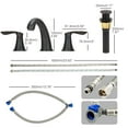 thumbnail image 6 of Accreate 8 Inch Bathroom Faucets for Sink 3 Hole with Pop up Drain and cUPC Lead-Free Hose, 6 of 7