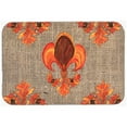 thumbnail image 1 of Caroline's Treasures Thanksgiving Turkey Fleur De Lis Kitchen/Bath Mat, 1 of 2