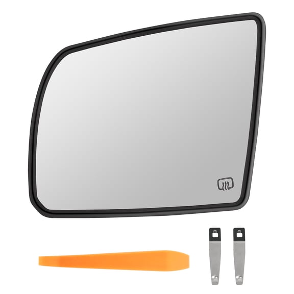 maXpeedingrods Driver Side Heated Mirror Glass Replacement for Toyota Sequoia 2008-2017, for Toyota Tundra 2007-2020 879060C020 View Side Mirror Glass with Rear Holdder