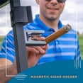 thumbnail image 4 of Cigar Holder for Golf Cart,Strong Magnetic Cigar Holder-Ideal Golf Cart Accessory,No Damage Cigar Wrapper,Aluminum Alloy,Loop Strap,Golf Cart Accessories & Gift for Golfers（gray）, 4 of 5