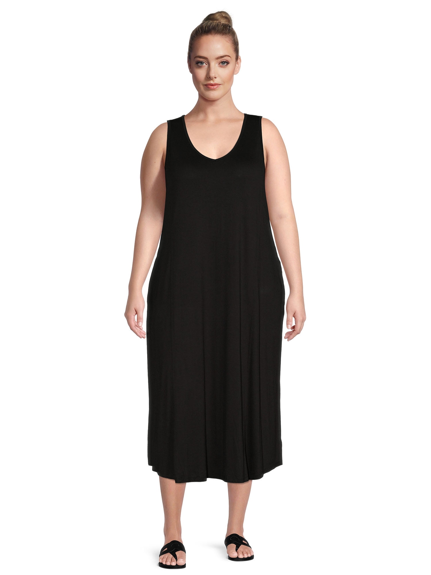 Terra & Sky Women's Plus Size Swing Tank Dress - Walmart.com