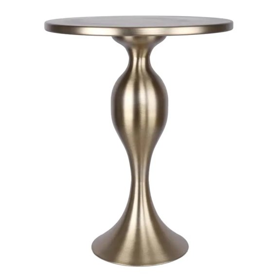 Lumisource Ashland Accent Table, 24"H x 19"W x 19"D, Gold
