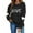 Black, variant on FAWUUDO Womens Casual Heart Graphics Shirt Long Sleeve Pullover Loose Crewneck Cute Love Printed Sweatshirt Tops Black XL