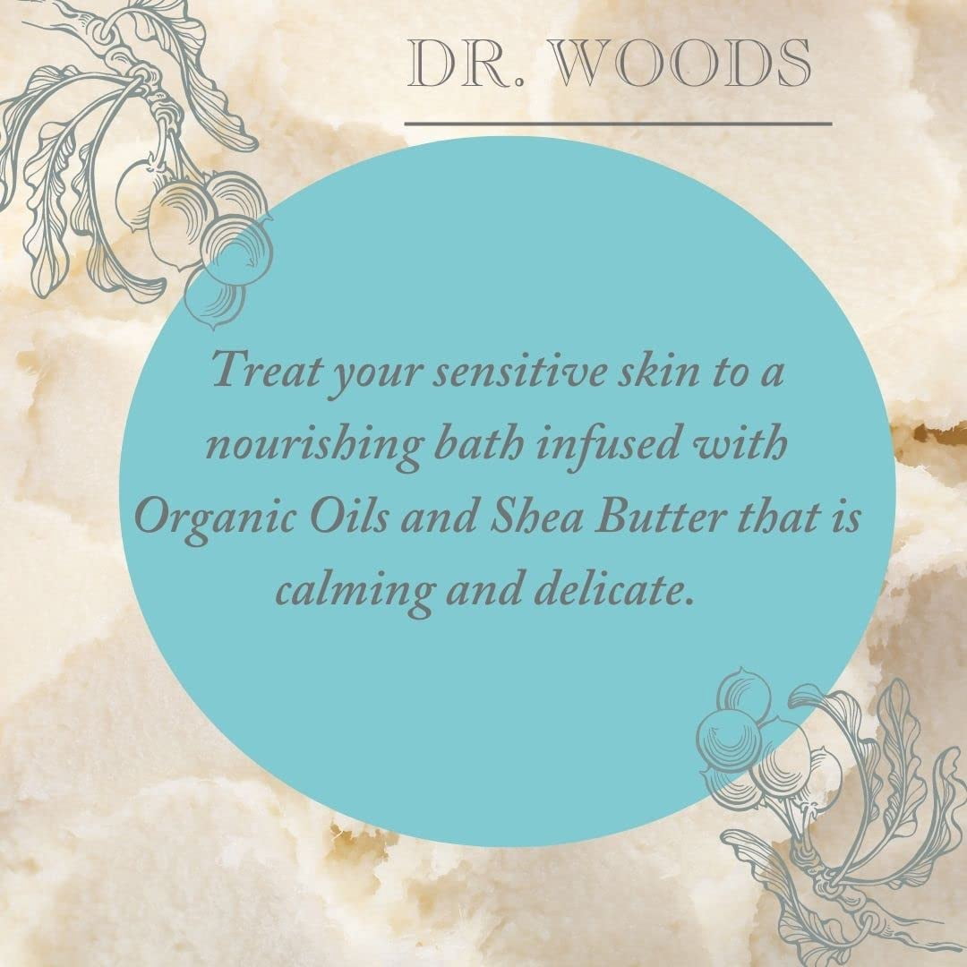 Dr. Woods Unscented Baby Mild Bar Soap with Organic Shea Butter, 5.25 oz (Pack of 3)…
