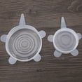 thumbnail image 4 of 6-Pack Set of Transparent Silicone Stretch Lids for Food Storage - Bowl and Cup Seal Covers - Reusable Kitchen Gadgets, 4 of 5