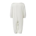 thumbnail image 4 of Pijamas navideños familiares a juego, camiseta con estampado de árbol y letras y pantalones a cuadros. Ropa de dormir para estar en casa., 4 of 10