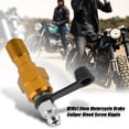thumbnail image 3 of Bleed Screw-M10x1.0mm Motorcycle Brake Master Caliper Bleed Screw Nipple Banjo Bolt + Dust Cap (Color : Oro), 3 of 10