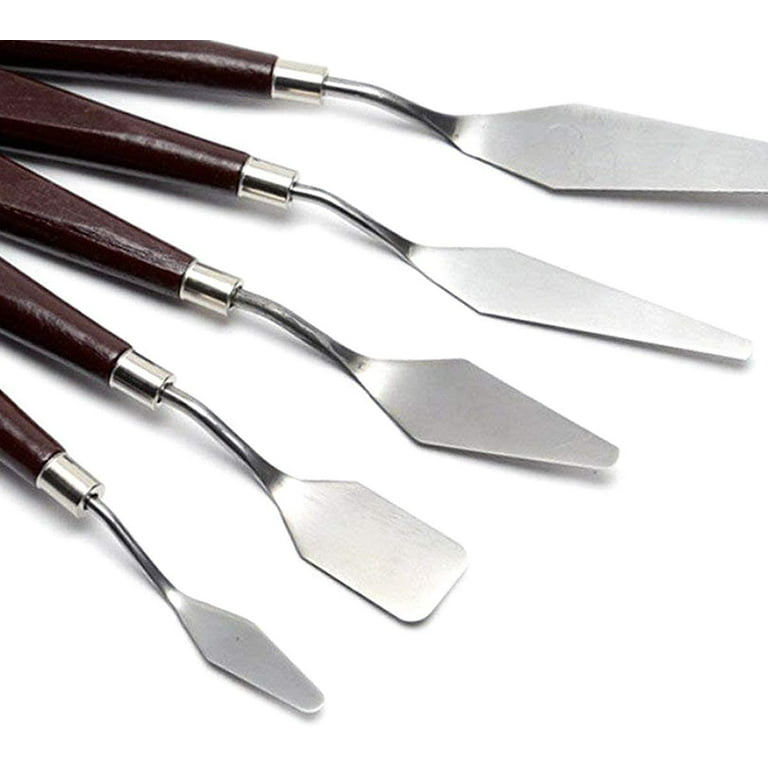 Palette Knife Set, 11 Pieces Stainless Steel Spatula Palette Knives Pa –  AOOKMIYA