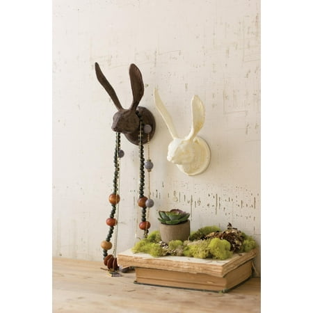 

Kalalou Cast Iron Rabbit Wall Hook - Antique White CXX2235