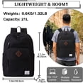 thumbnail image 3 of Mochila VASCHY School para hombre y mujer negra, 3 of 7