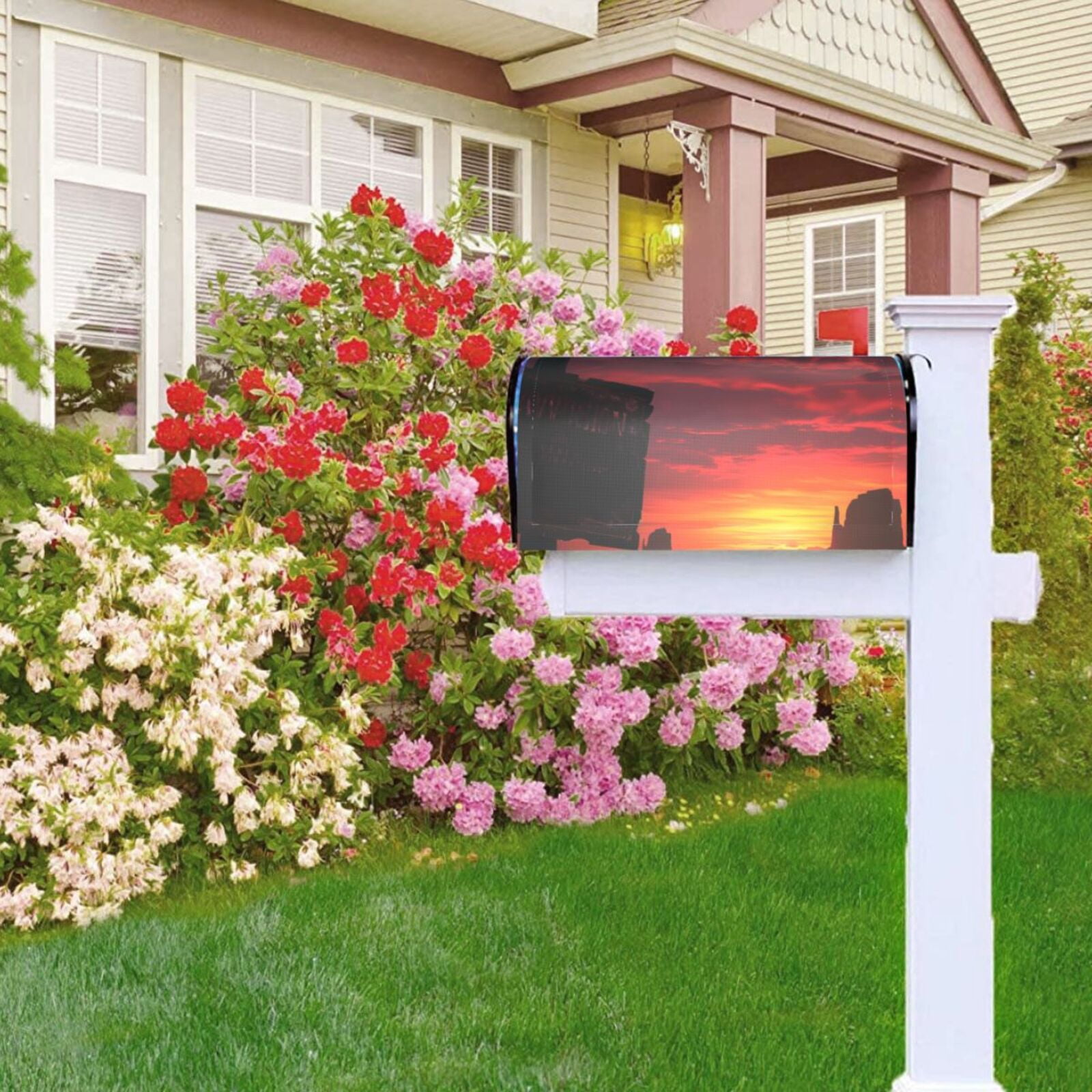 Kdxio Magnetic Mailbox Cover 21x18 in Mailbox Cover Outdoor Decoration Holiday Mailbox Covers for Home Garden Yard-21x18 in