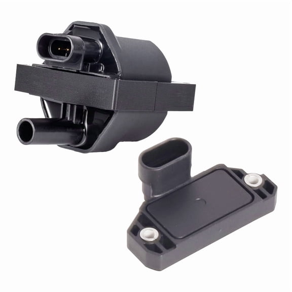 ISA Ignition Coil and Module System Compatible with GMC Chevy Chevrolet Pontiac Express 1500 Safari Savanna Silverado Sonoma Blazer Jimmy S10 4.3L 5.0L V8