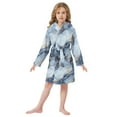 thumbnail image 6 of FORMRS Kids Bathrobe Unisex Hooded Robe Toddler Pajamas Sleepwear, Size 7-9T, Abstract Marble Pattern, 6 of 7