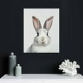 thumbnail image 4 of Nawypu  Sylvie Bunny Rabbit Animal Print Portrait Canvas Wall Art, 4 of 4