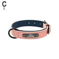 thumbnail image 1 of Soft Leather Personalized Dog Collar ID Tag Engraved for Small Medium Large D✨g J8X4, 1 of 9