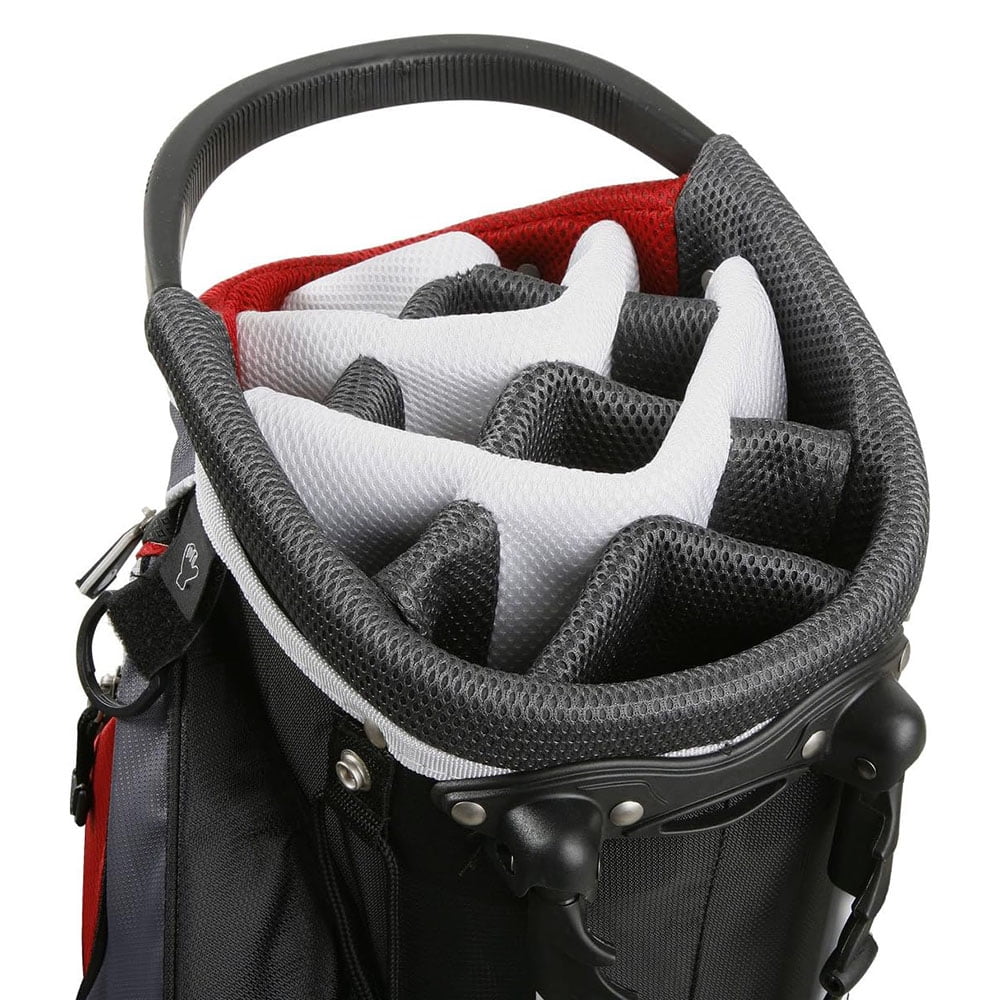PowerBilt Golf Dunes Lightweight Dual Strap Stand Bag, Black/Charcoal -