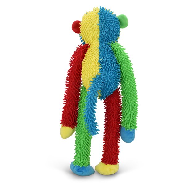 Vibrant Life Multicrew Monkey Plush Dog Toy, Six Squeakers, 18
