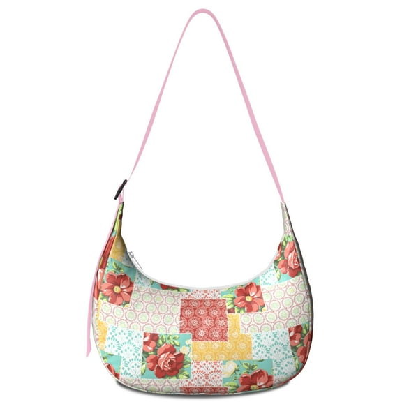 Botanical Garden Print Crossbody Bag for Women Aesthetic Floral Watercolor Pattern Shoulder Purse Wildflower and Nature Bloom Travel Bag for Work