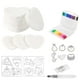 thumbnail image 1 of Kit de esponja para lienzo de dibujo de pintura hinchada | Papel artístico con textura de espuma para manualidades infantiles | 10 Hojas | 12 rotuladores brillantes | 3 Plantillas de Pegatinas, 1 of 4