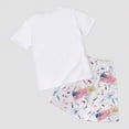 thumbnail image 6 of HCNTES Baby Boys Girls Independence Day Short Sleeved Two piece Set With Cute Cartoon Pattern Kids Girl Boy Spring Summer Outfit 2T 3T 4T 5T(H03-Dark Blue,9-10 Years), 6 of 7