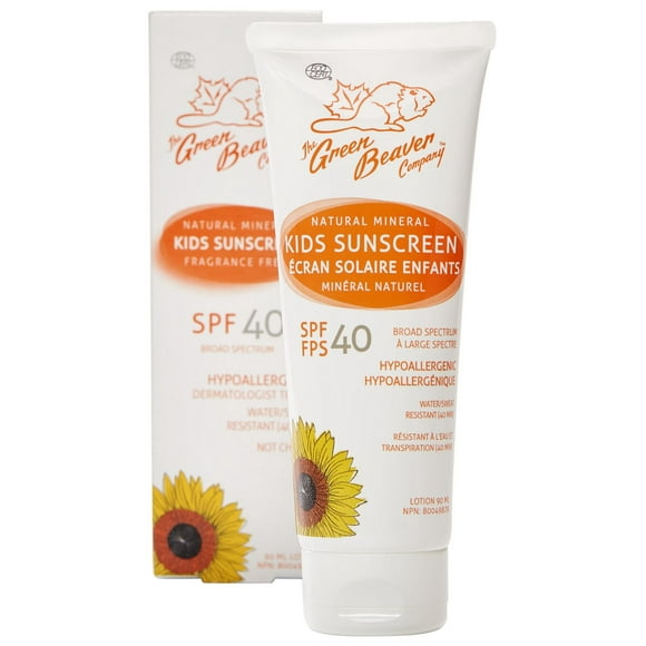 Green Beaver 100% natural Mineral Sunscreen For Kids - spf 40