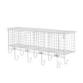 thumbnail image 3 of Linon Concord 4-Basket Wall Mounted Storage Organizer, White, 3 of 8