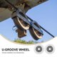 thumbnail image 3 of Nylon Coated U- Wheels for Mechanical Equipment .2X3.2CM Space Saving 2Pcs, 3 of 5