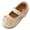 Beige, variant on SYMSHOES Girls Silver Glitter Mary Jane Party Shoes with Bow Kids to Kids Patent Faux Leather Dress School Shoes Adjustable Strap Non-Slip,Size 12.5
