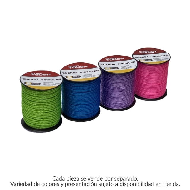 Cuerda Tejida Hyper Tough Resistencia a la Tensión de 30 kg Varios Colores 1 Pieza