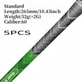thumbnail image 1 of 13pcs/set Professional Soft Rubber Non-slip Golf Grips, Standard/Midsize, Fit All Weather 5pcs Green Standard, 1 of 6
