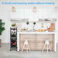 thumbnail image 4 of Uxcell 4 Tier Fruit Vegetable Basket, Rotating Fruit Vegetable Cart with Wheels for Kitchen, Living Room, Bathroom, 4 of 6