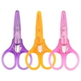 thumbnail image 2 of 3Pack Stainless Steel Scissors, Comfortable Plastic Handle Sharp Smooth Cutting Design, Stationery Shear, Trimming Tool for s’chool Office Home Diy Craft Daily Cutting Use, 2 of 8