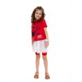 thumbnail image 5 of Minnie Mouse Baby and Toddler Girl Tee, Shorts, Skirt and Hair Scrunchy Set, 4-Piece, Sizes 12M-5T, 5 of 9