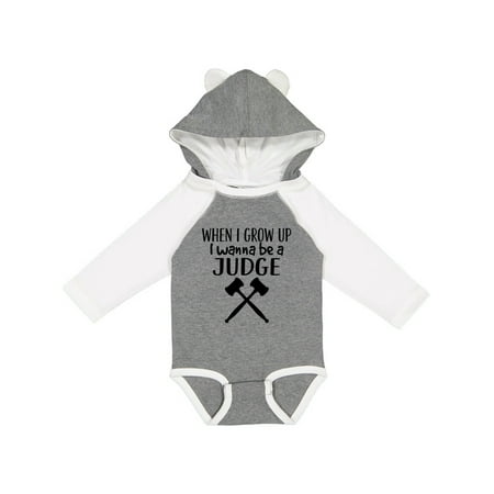 

Inktastic Future Judge Gavel Job Gift Gift Baby Boy or Baby Girl Long Sleeve Bodysuit