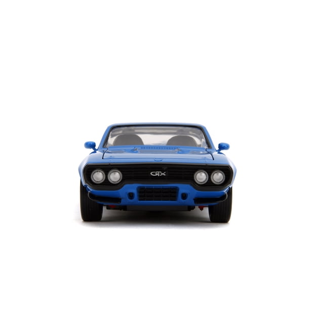 Jada 1972 Plymouth GTX Blue Diecast Car 1:24 Scale - Walmart