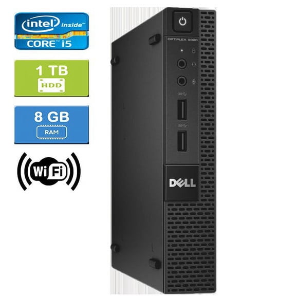 Used: Dell 9020 MICRO Intel Core i5-4590T , 8GB, 1TB HDD, Win 10 Pro