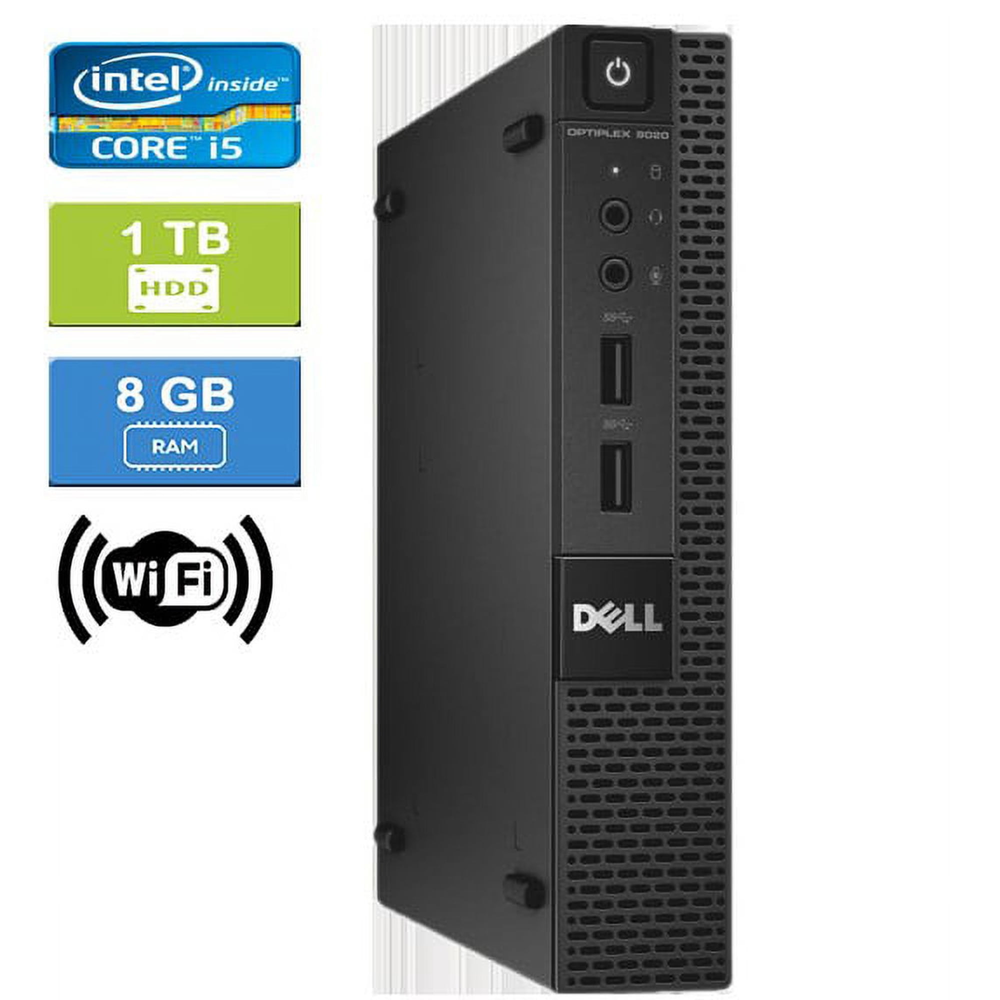 Used: Dell 9020 MICRO Intel Core i5-4590T , 8GB, 1TB HDD, Win 10 Pro