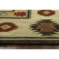 thumbnail image 3 of Alora Decor Ryder 5' x 8' Tribal Tan/Sage/Navy/Burgundy Hand-Tufted Area Rug, 3 of 6