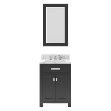 Water Creation Madison 24" Wood Single Bathroom Vanity in Espresso/Chrome