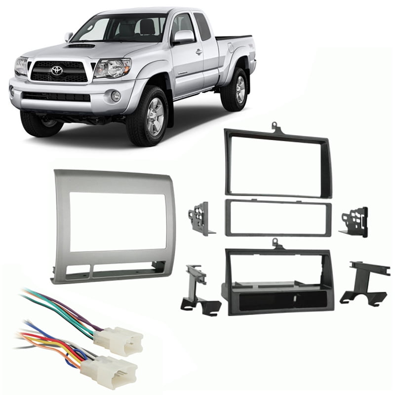 Complete Radio Stereo Dash Kit w/Wire Harness Install for 2007-2011 Toyota Truck