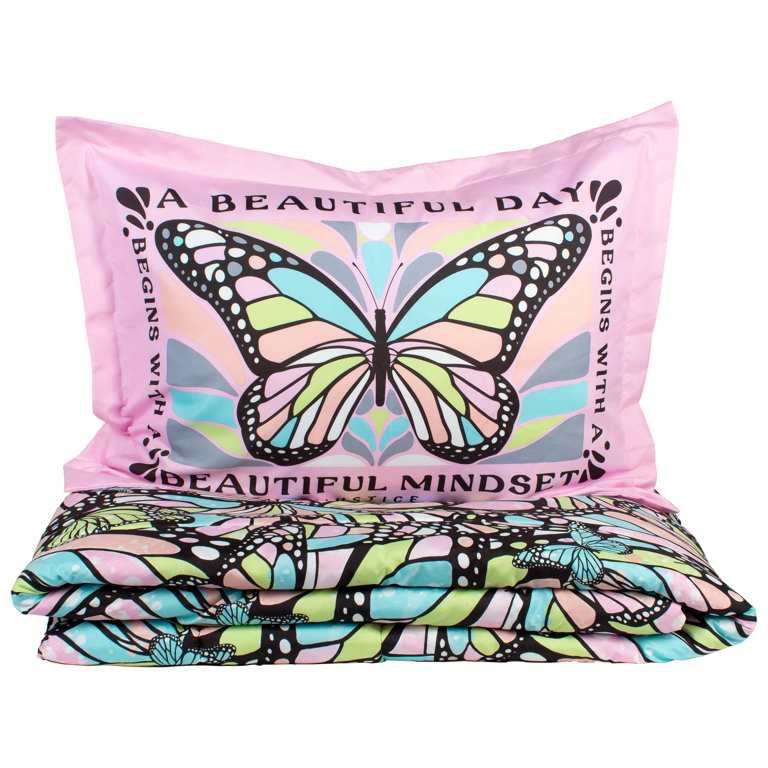 Lavender Vibrant Butterfly Small Pillow