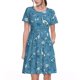 thumbnail image 1 of Easygdp Dinosaur Skull para Vestido Transpirable de Mujer, Vestido Suelto de Manga Corta con Pliegues y Bolsillos para el Verano, 1 of 6